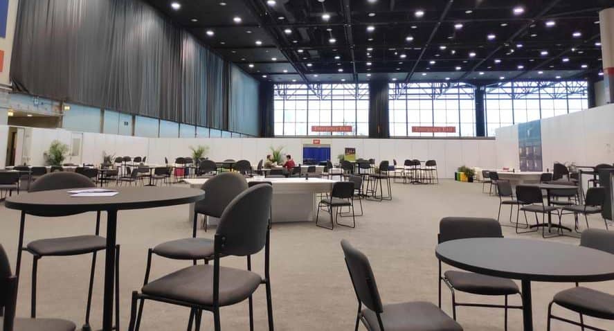 Residents lounge at the RSNA 2019 radiology conference