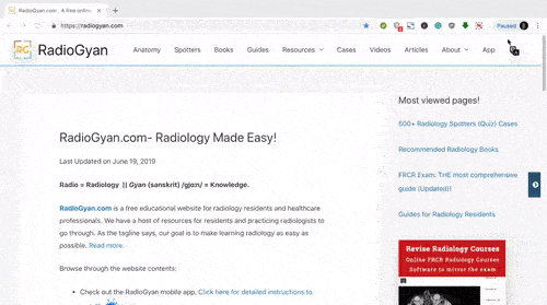 GIF explaining how to install RadioGyan app on desktop