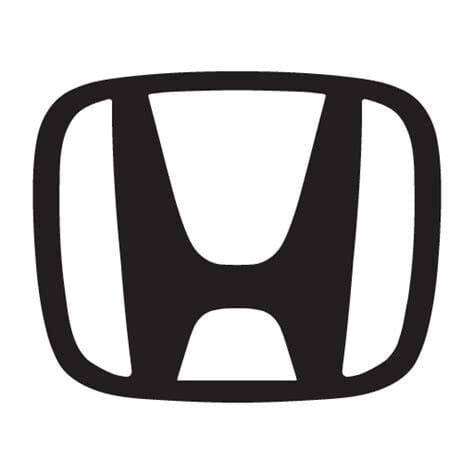 Black and white Honda logo illustrating the 'Honda Sign' in radiology for sacral insufficiency fractures.